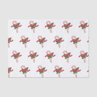 Papel De Seda Feliz Navidad Candy Cane