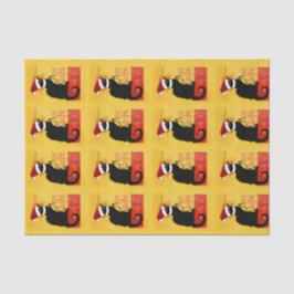 Papel De Seda Feliz Navidad - Chat Noir