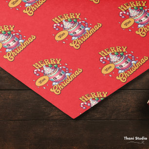 Papel De Seda Feliz Navidad Cute Hot Chocolate Mug Family