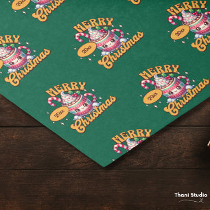 Papel De Seda Feliz Navidad Cute Hot Chocolate Mug Family