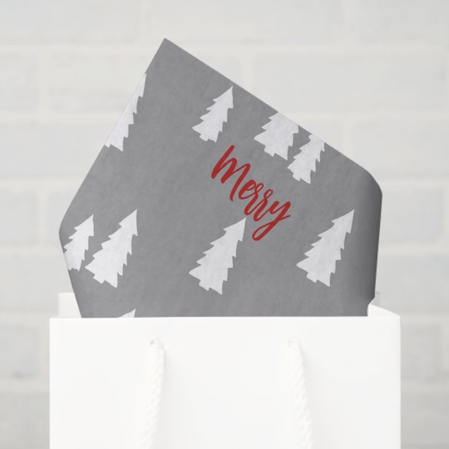 Papel De Seda Feliz Navidad desde las fiestas de cabaña (Bolsa de regalo)