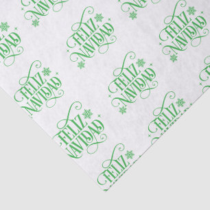 Papel de seda Feliz Navidad festivo