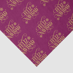 Papel de seda Feliz Navidad festivo