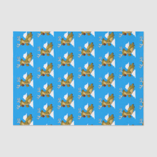 Papel De Seda Feliz Navidad Flying Reindeer Cute