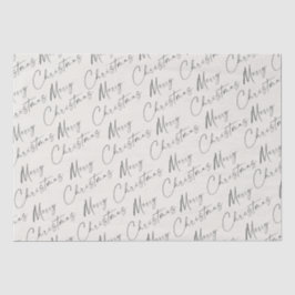 Papel De Seda Feliz Navidad Manuscrito de Letra Simple
