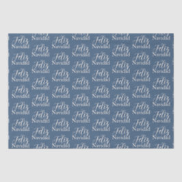 Papel De Seda Feliz Navidad: Navidades azules modernos