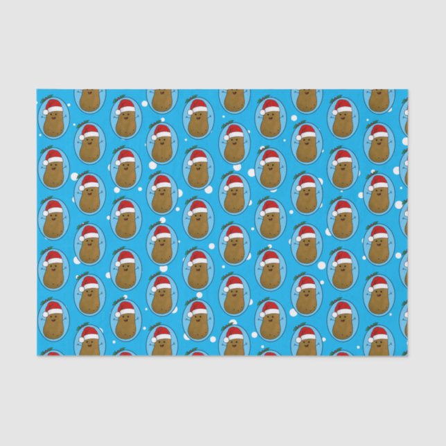 Papel De Seda Feliz Navidad Patata (Anverso)