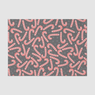 Papel De Seda Feliz Navidad Peppermint Candy Canes Snowflakes