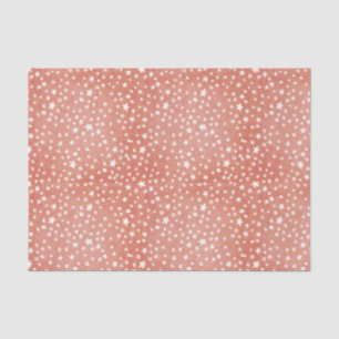 Papel De Seda Feliz Navidad, pequeñas estrellas blancas tambaleá