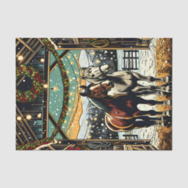 Papel De Seda Feliz Navidad Personalizados Hornos