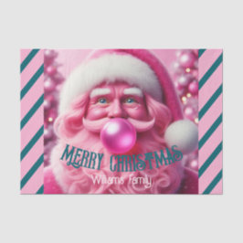 Papel De Seda Feliz Navidad Pink Bubble Gum | Nombre del equipo 