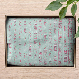 Papel De Seda Feliz Navidad, saludos para que nieve