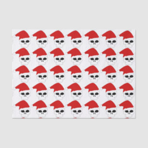 PAPEL DE SEDA "FELIZ NAVIDAD" SANTA CLAUS SKULL HETE