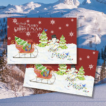 Feliz Navidad Santa Sleigh Regalos Snowman Name