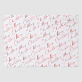 Papel De Seda Feliz Navidad Simple Manuscrito
