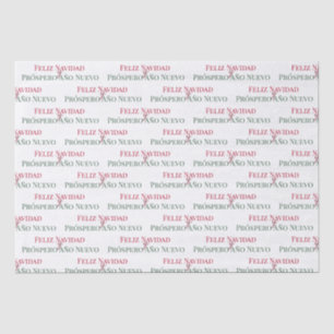 Papel De Seda Feliz Navidad y el nuevo año de prosperidad