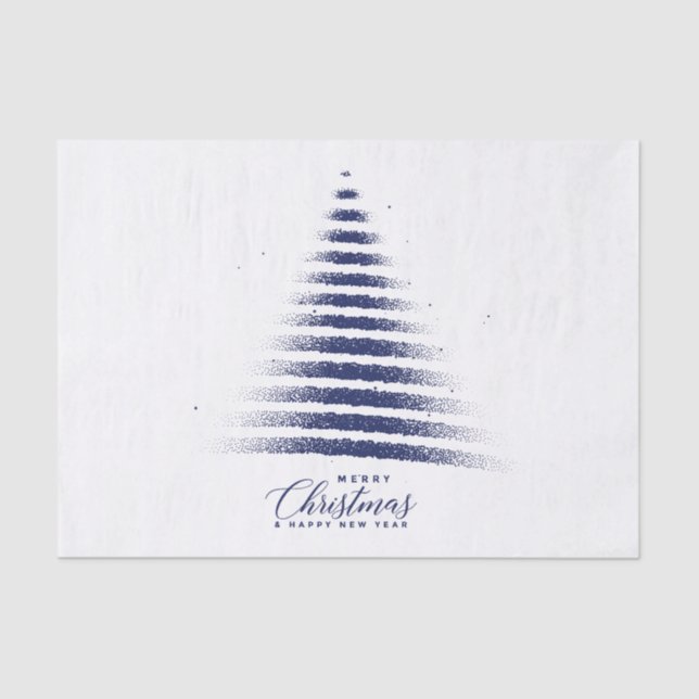 Papel De Seda Feliz Navidad y Feliz Año Nuevo (Anverso)