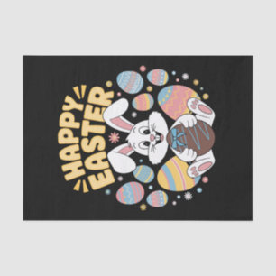 Papel De Seda Feliz Pascua 2025 Huevos Conejo Conejito Lindo