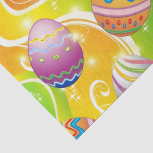 Papel De Seda Feliz Pascua Huevos Patrón Festivo