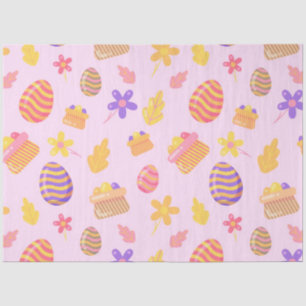 Papel De Seda Feliz Pascua Púrpura