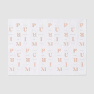 Papel De Seda Feliz purificación en Neutrals Mishloach Manot