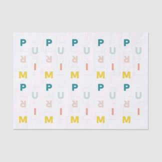 Papel De Seda Feliz Purim colorido