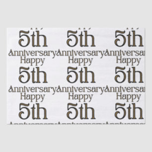 Papel De Seda Feliz quinto aniversario