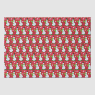 Papel De Seda Feliz Snowman