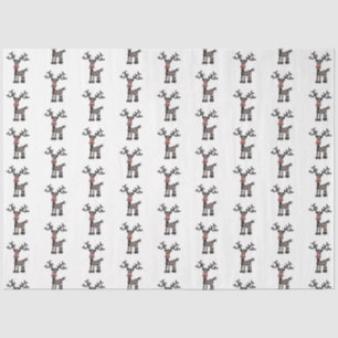 Papel De Seda Feliz Stressmas con Rudolph