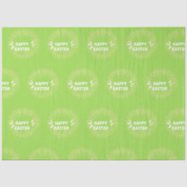 Papel De Seda Feliz texto de Pascua al verde