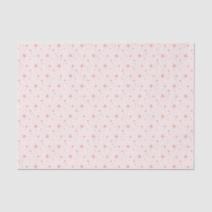 Papel de seda femenino con estrellas rosadas