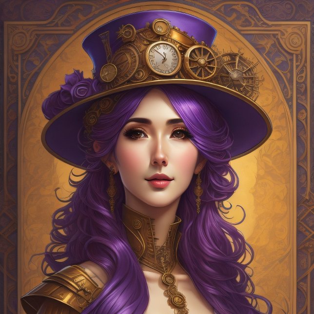 Papel De Seda Feminine steampunk woman tissue paper Decoupage (Subido por el creador)
