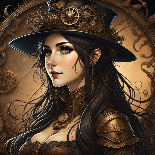 Papel De Seda Feminine steampunk woman v11 tissue paper Decoupag (Subido por el creador)