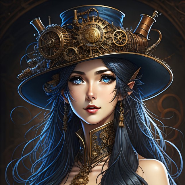 Papel De Seda Feminine steampunk woman v15 tissue paper Decoupag (Subido por el creador)