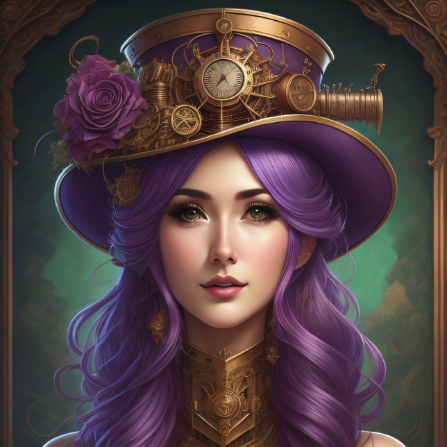 Papel De Seda Feminine steampunk woman v3 tissue paper Decoupage (Subido por el creador)