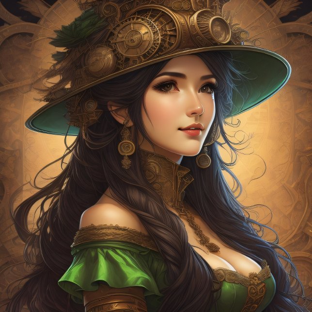 Papel De Seda Feminine steampunk woman v8 tissue paper Decoupage (Subido por el creador)
