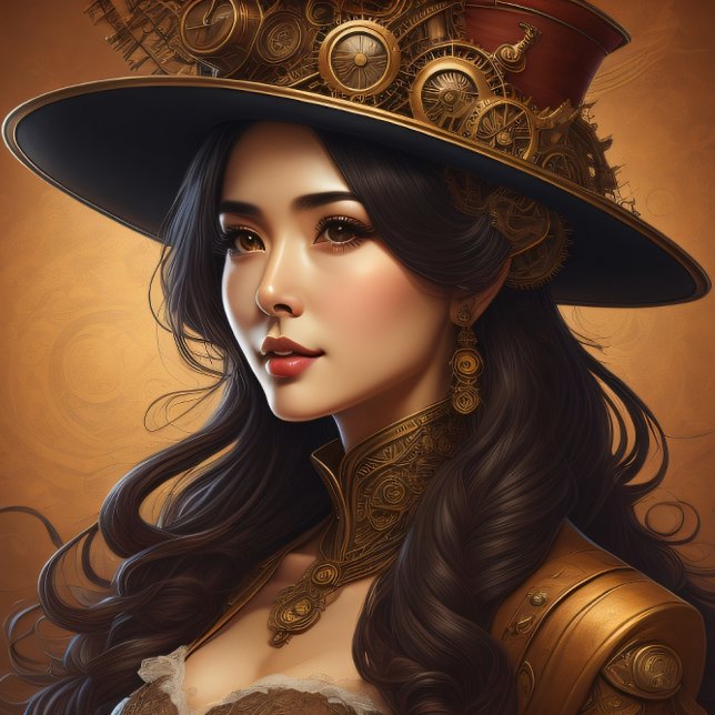 Papel De Seda Feminine steampunk woman v9 tissue paper Decoupage (Subido por el creador)
