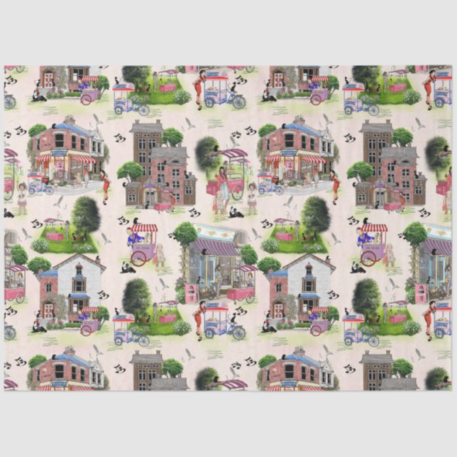 Papel De Seda Feria del País con Helado (Anverso)