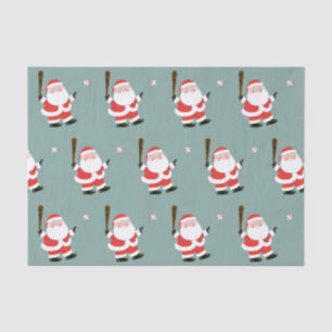 Papel De Seda Feriado de Navidades de Béisbol