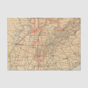 Papel De Seda Ferrocarril de Louisville y de Nashville