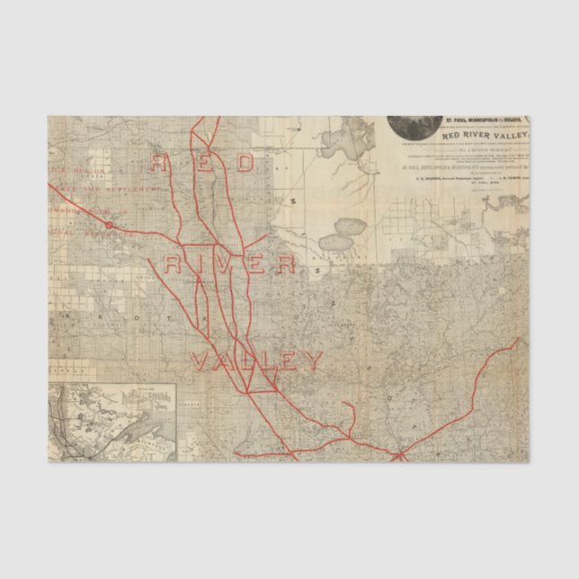 Papel De Seda Ferrocarril de San Pablo, de Minneapolis y de (Anverso)