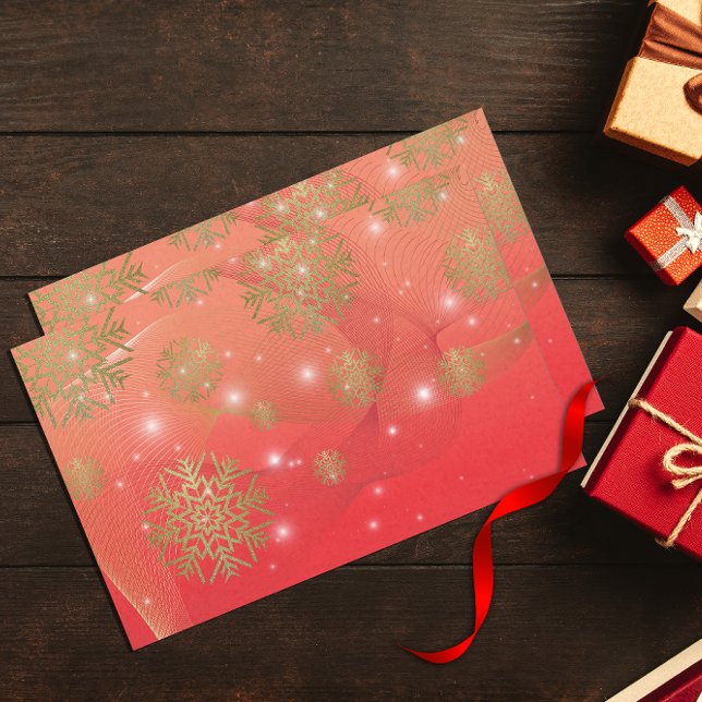 Papel De Seda Festejos brillantes Navidades Red Winter Wonderlan (Subido por el creador)