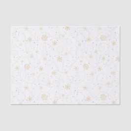 Papel De Seda Festín de nieve con día festivo