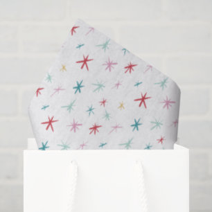 Papel De Seda FESTIVA estrella dibujada a mano destella moderno
