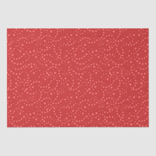 Papel De Seda Festival Polka Dot Red Pink (Anverso)