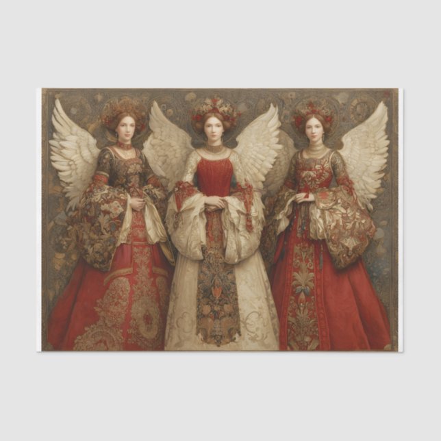 Papel De Seda Festive Angels (Anverso)
