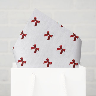 Papel De Seda FESTIVE CHRISTMAS pretty simple red ribbon bow