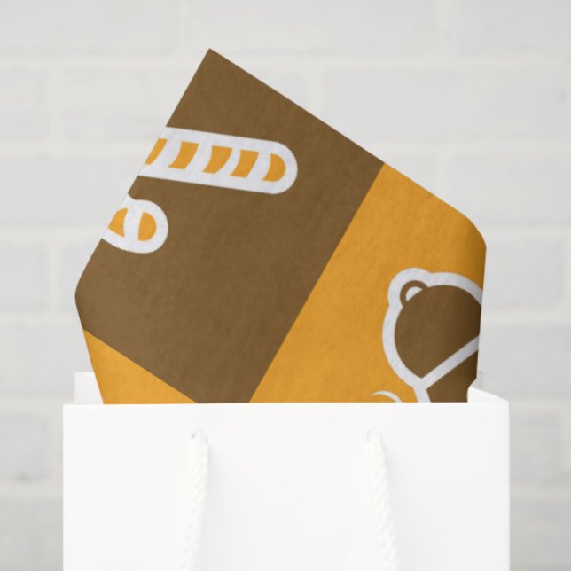 Papel De Seda Festive Holiday Grid Pattern (Bolsa de regalo)