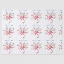 Festive Neuron Pattern – Santa’s Favorite Nurse