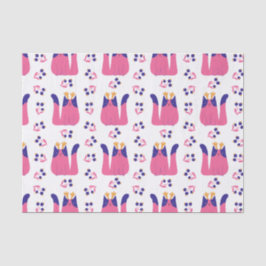 Papel De Seda Festividad de los Navidades de renos gatos